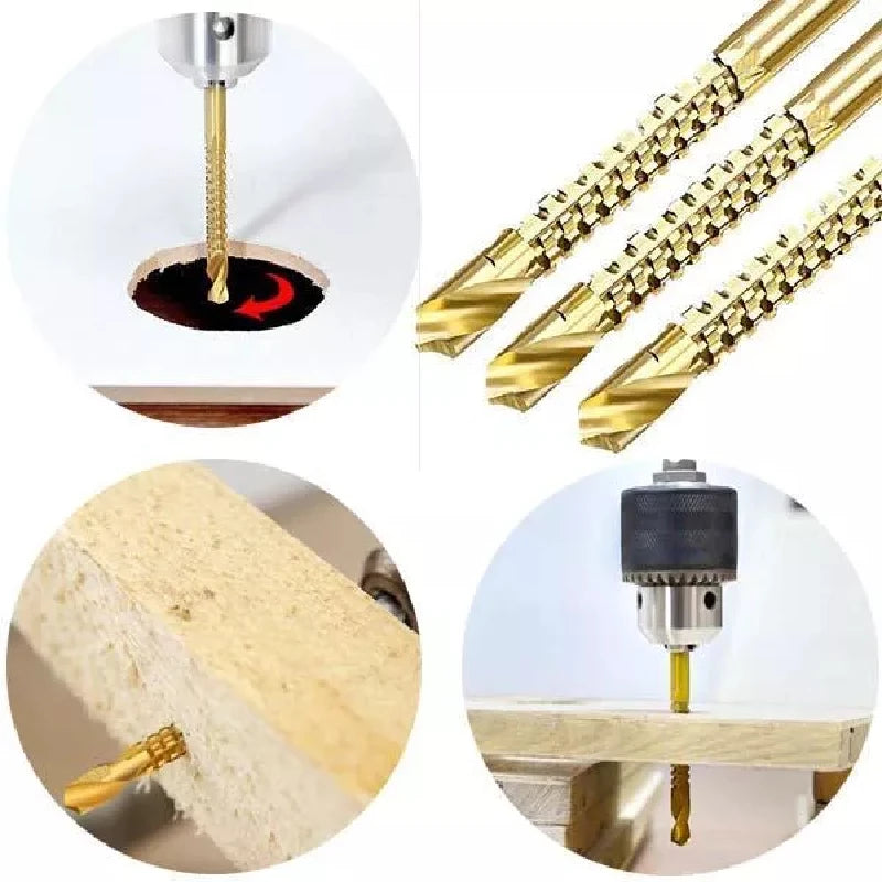 Brocas de TitaniumTwist™ 3 em 1 - Perfura, Corta e Lixa [COMPRE 5 LEVE 6]