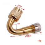 Extensor de Válvula 45°/90°/135° Motos Bicicletas e Scooters - Prático e Seguro