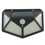 luminária solar sensor movimento, luminária solar 100 LEDs, luminária solar IP65, luminária solar área externa, luminária solar jardim, luz solar garagem varanda, luminária sem fio solar, luminária solar economia energia, luz solar 3 modos, luminária solar resistente chuva