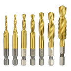 Kit Brocas Rosca 3 em 1 - Perfura, Chanfra e dá Acabamento