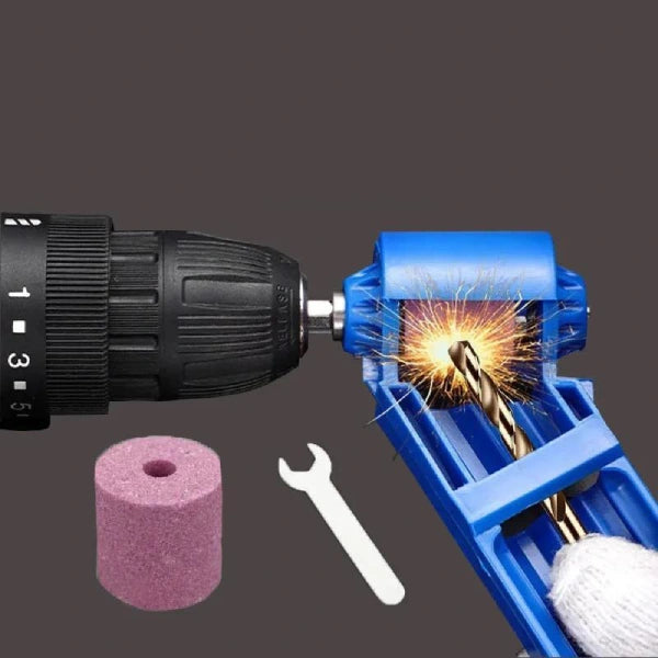 afiador de brocas furadeira, afiar broca elétrica, afiador broca 2 a 12mm, afiador broca rebolo corindo, recuperar broca cega furadeira, afiador broca encaixe sextavado, afiador broca ABS premium, afiar broca rápido 1 minuto, afiador broca portátil obra, economizar broca furadeira