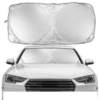 protetor solar para-brisa carro, parasol para-brisa refletivo, protetor calor carro sol, protetor para-brisa dobrável, protetor volante painel calor, parasol carro SUV caminhonete, protetor solar carro universal, protetor para-brisa pano prateado, bloqueia calor interior carro, protetor para-brisa 140x70