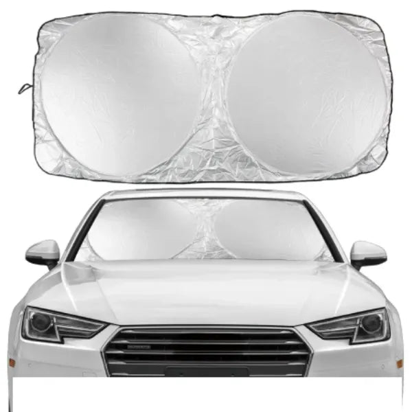 protetor solar para-brisa carro, parasol para-brisa refletivo, protetor calor carro sol, protetor para-brisa dobrável, protetor volante painel calor, parasol carro SUV caminhonete, protetor solar carro universal, protetor para-brisa pano prateado, bloqueia calor interior carro, protetor para-brisa 140x70