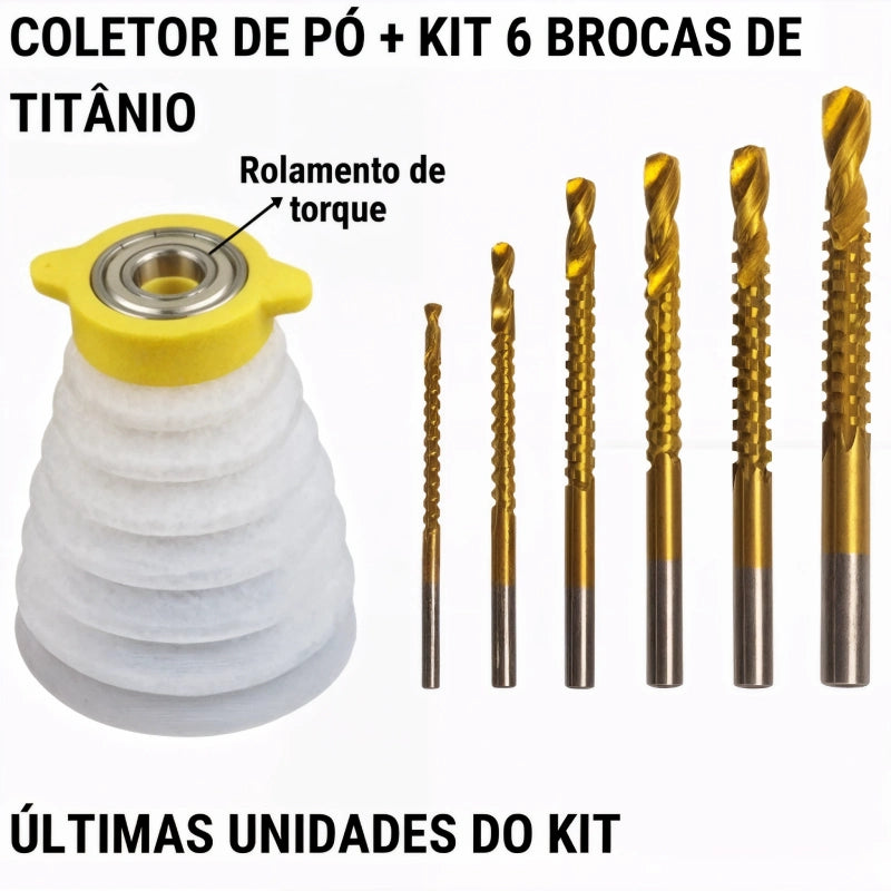 Coletor de Poeira Retrátil com Rolamento - Alta Eficiência