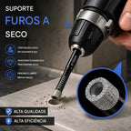 Kit Brocas Diamantadas Brasadas para Perfuração de Precisão