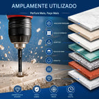 Kit Brocas Diamantadas Brasadas para Perfuração de Precisão